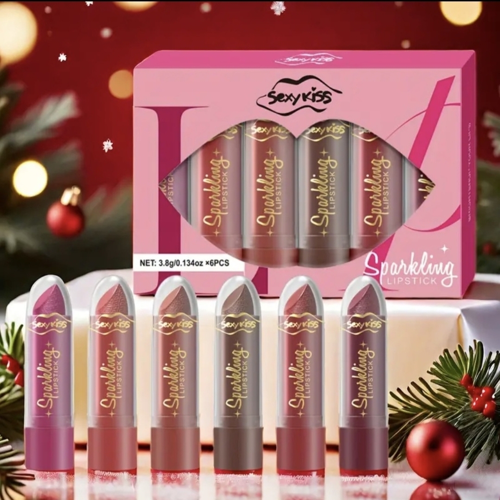 🎁🎁Sparkling Lipstick Collection - 6 Shades